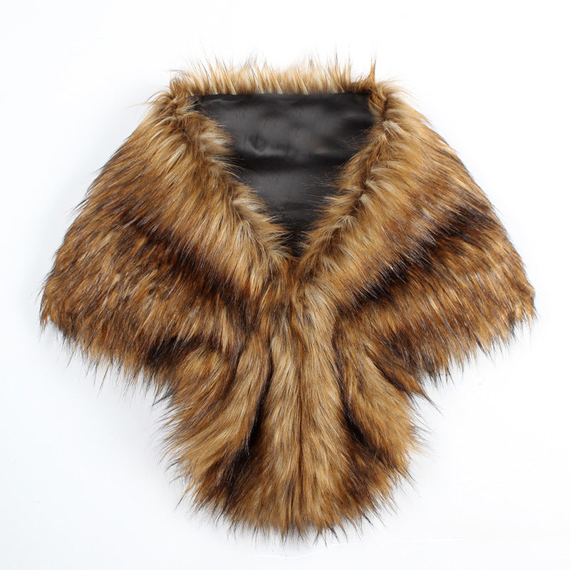 Étole Femme Hiver Luxe en Fausse Fourrure