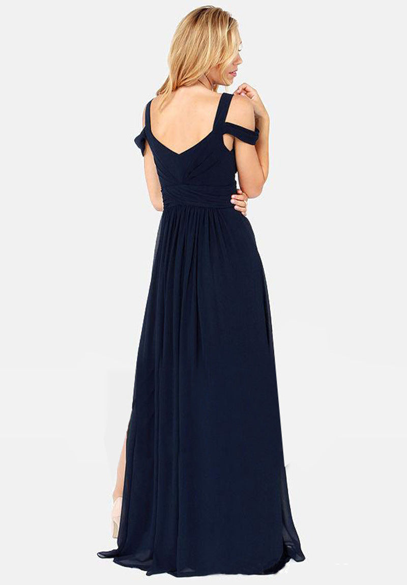 Robe Plissée Impériale – Élégance Grecque Longueur Sol