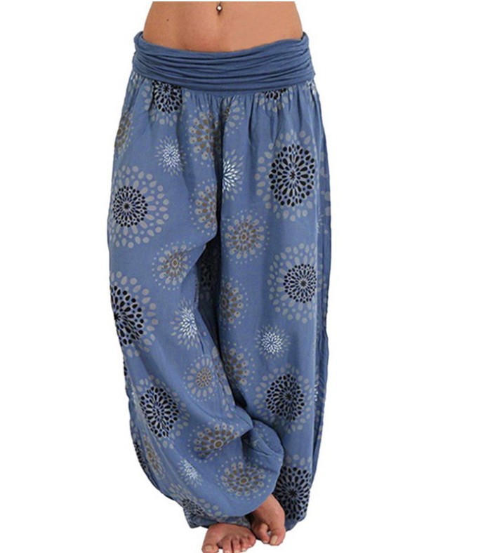 Pantalon Sarouel Femme Style Bohème – Coupe Large Ultra Confort VEV38773