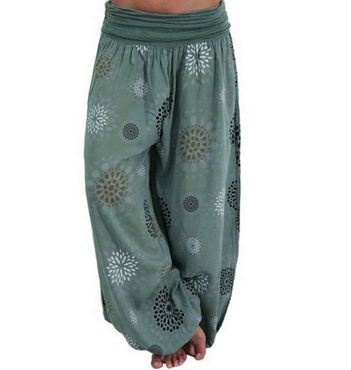 Pantalon Sarouel Femme Style Bohème – Coupe Large Ultra Confort VEV38773