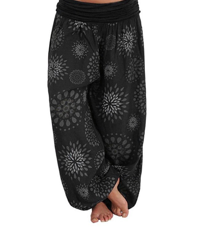 Pantalon Sarouel Femme Style Bohème – Coupe Large Ultra Confort VEV38773