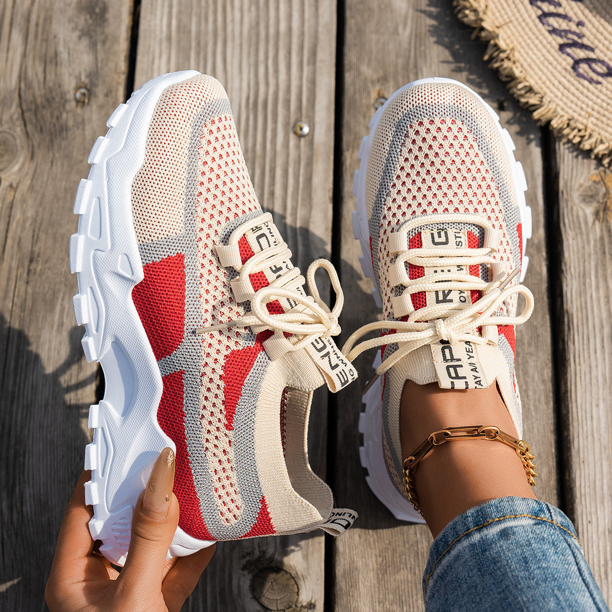 Baskets femme Flyknit respirantes