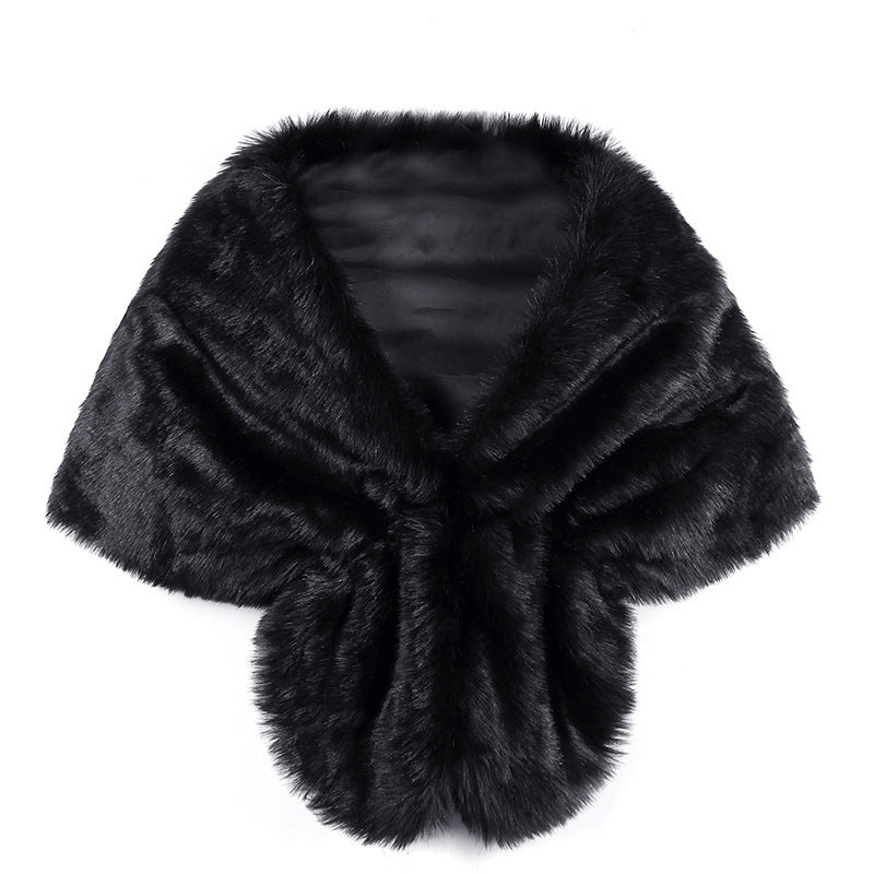Étole Femme Hiver Luxe en Fausse Fourrure