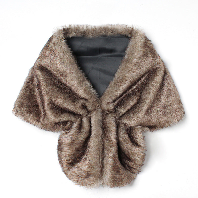 Étole Femme Hiver Luxe en Fausse Fourrure