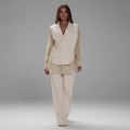 Ensemble Fluide 2 Pièces : Top en Mousseline Patchwork et Pantalon Droit