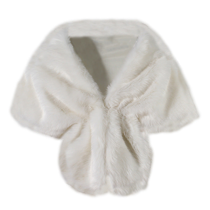 Étole Femme Hiver Luxe en Fausse Fourrure